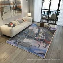 Modern design custom printed 3d carpet geometric print fabric large area carpets rugs living room bedroom carpet